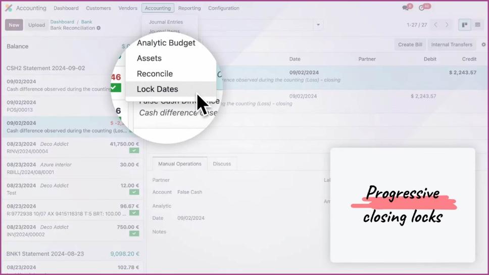 Odoo 18 features - Accounting